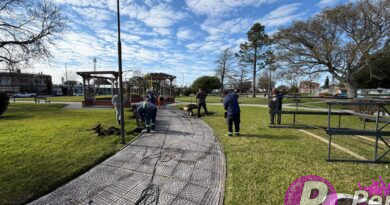 Realizan mejoras y embellecimiento en Plaza Artigas