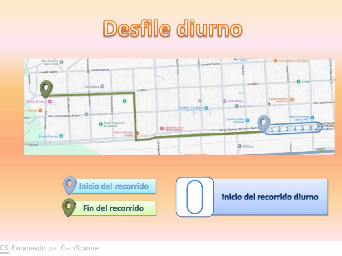 Recorrido de los desfiles de carrozas del Rendez Vous Estudiantil